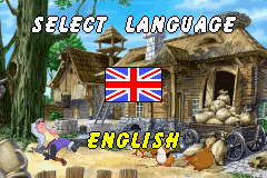 Chicken Shoot 2 title screen for GameBoy Advance
